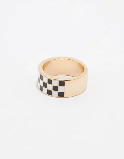 Bague Large avec Motif Damier^Tally Weijl Discount