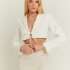 Blazer ultra-court avec nœud fantaisie^Tally Weijl Discount