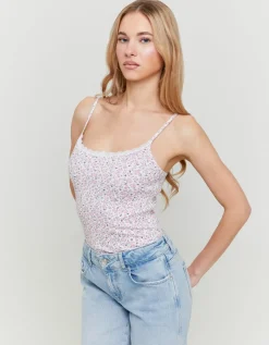 Body Basique Imprimé Floral avec Ourlet en Dentelle^Tally Weijl Sale