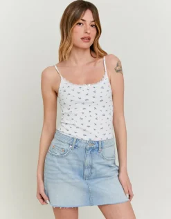 Body Basique Imprimé Floral avec Ourlet en Dentelle^Tally Weijl Sale