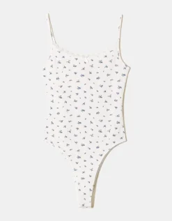 Body Basique Imprimé Floral avec Ourlet en Dentelle^Tally Weijl Sale