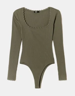 Body basique avec bordures en dentelle^Tally Weijl Sale