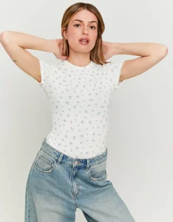 Body Basique Manches Courtes à Imprimé Floral^Tally Weijl Outlet