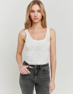 Body en Mesh avec Strass en Carrés^Tally Weijl Sale