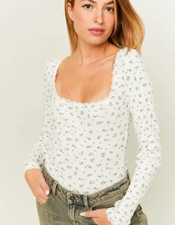 Body Imprimé Floral avec Détail Dentelle^Tally Weijl Sale