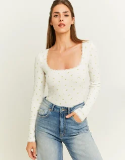 Body Imprimé Floral Basique avec Dentelle^Tally Weijl Hot
