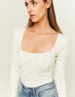 Body Imprimé Floral Basique avec Dentelle^Tally Weijl Hot