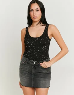 Body en Mesh avec Strass en Carrés^Tally Weijl Online