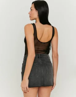 Body en Mesh avec Strass en Carrés^Tally Weijl Online