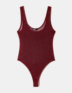 Body en Mesh avec Détails Strass^Tally Weijl Hot