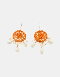 Boucles d'Oreilles Inspiration Macramé avec Coquillages^Tally Weijl Hot