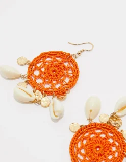 Boucles d'Oreilles Inspiration Macramé avec Coquillages^Tally Weijl Hot