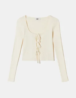 Cardigan en Maille avec Détail Nœuds^Tally Weijl Discount