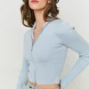 Cardigan Bleu Ciel Zippé en Maille^Tally Weijl Best