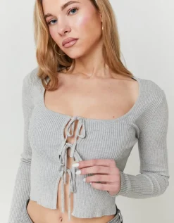 Cardigan en Maille avec Détail Nœuds^Tally Weijl Best