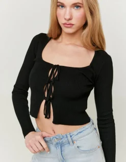 Cardigan en Maille avec Détail Nœuds^Tally Weijl Online