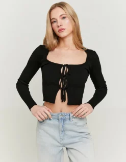 Cardigan en Maille avec Détail Nœuds^Tally Weijl Online