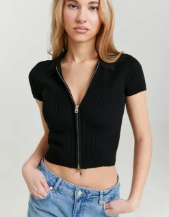 Cardigan en Maille Col Polo^Tally Weijl Fashion