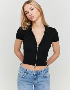 Cardigan en Maille Col Polo^Tally Weijl Fashion