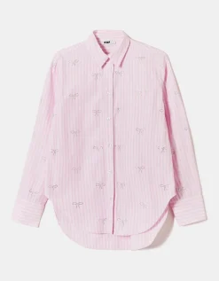 Chemise Droite avec Nœuds en Strass^Tally Weijl Fashion