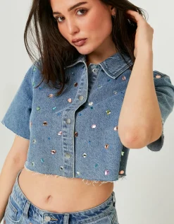 Chemise en Jean avec Strass^Tally Weijl Sale