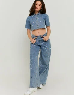 Chemise en Jean avec Strass^Tally Weijl Sale