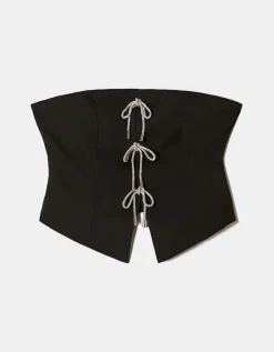 Corset avec Nœuds Ornés de Strass^Tally Weijl Fashion