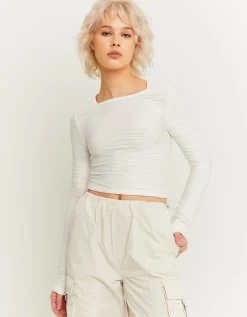 Crop Top Texturé^Tally Weijl Online