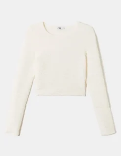 Crop Top Texturé^Tally Weijl Online