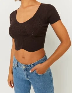 Crop Top en Maille^Tally Weijl Fashion