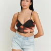 Crop Top en Mesh avec Imprimé Floral^Tally Weijl Discount