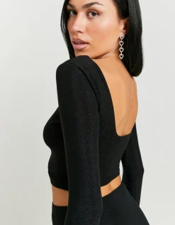 Crop Top Dos Nu en Lurex^Tally Weijl Hot