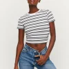 Crop Top Rayé^Tally Weijl Sale