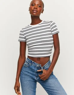 Crop Top Rayé^Tally Weijl Sale