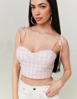 Crop Top Imprimé Vichy^Tally Weijl Online