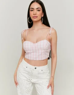 Crop Top Imprimé Vichy^Tally Weijl Online