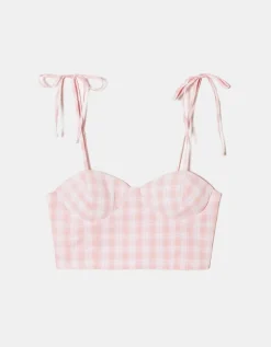 Crop Top Imprimé Vichy^Tally Weijl Online