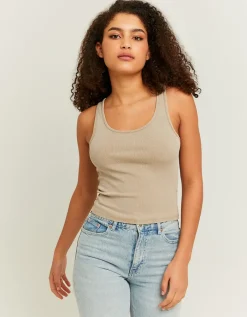 Débardeur basique beige délavé^Tally Weijl Clearance