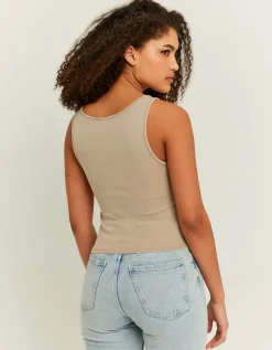 Débardeur basique beige délavé^Tally Weijl Clearance