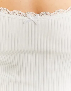 Débardeur Basique avec Détail en Dentelle^Tally Weijl Fashion