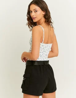 Débardeur Floral Basique avec Détail en Dentelle^Tally Weijl Hot