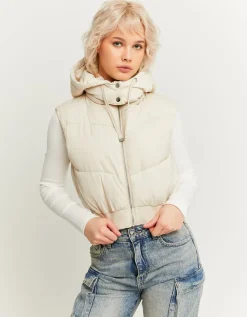 Doudoune Courte Sans Manches avec Capuche Amovible^Tally Weijl Clearance