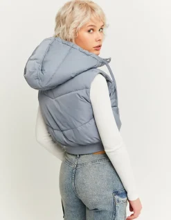 Doudoune Courte Sans Manches e avec Capuche Amovible^Tally Weijl Fashion