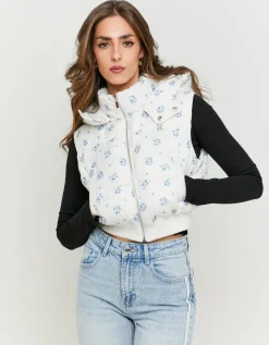 Gilet Matelassé à Micro-Fleurs^Tally Weijl Hot