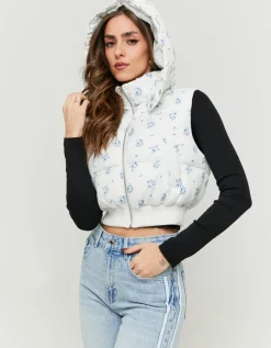 Gilet Matelassé à Micro-Fleurs^Tally Weijl Hot