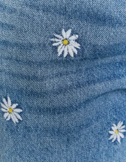 Jean Baggy avec Broderies Fleurs^Tally Weijl Hot