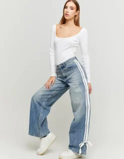 Jean Baggy avec Détail Nœud^Tally Weijl Clearance