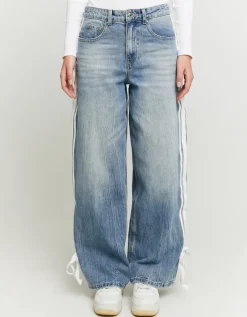 Jean Baggy avec Détail Nœud^Tally Weijl Clearance
