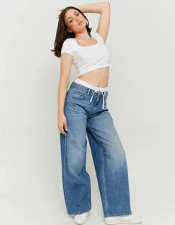 Jean Baggy avec Détail Boxer^Tally Weijl Sale