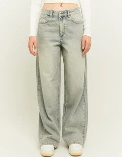 Jean Baggy Bleu Clair Taille Mi-Haute^Tally Weijl Sale